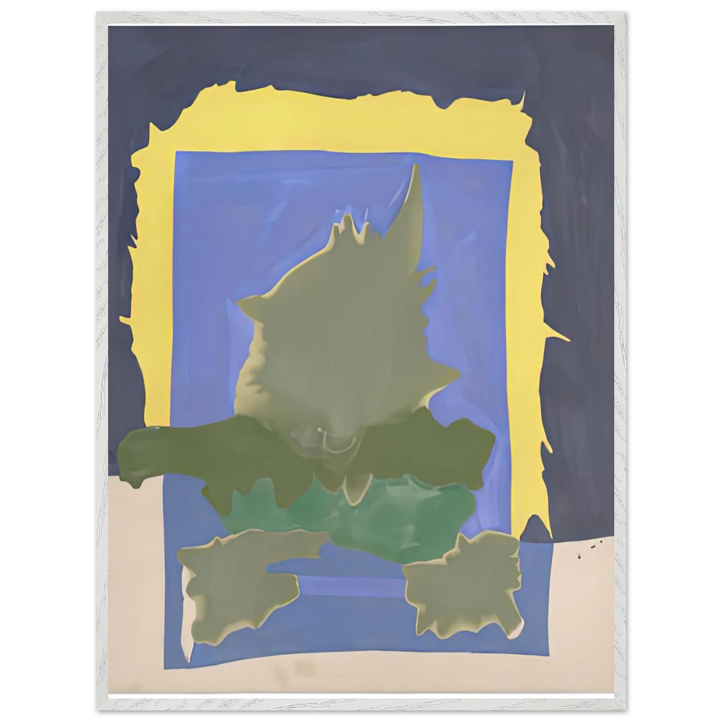 Helen Frankenthaler - Interior Landscape, 1964- Wall Art - 30x40 cm / 12x16 inches - Premium Wooden Framed Poster With Fine Art Paper-canvas - Wood frame