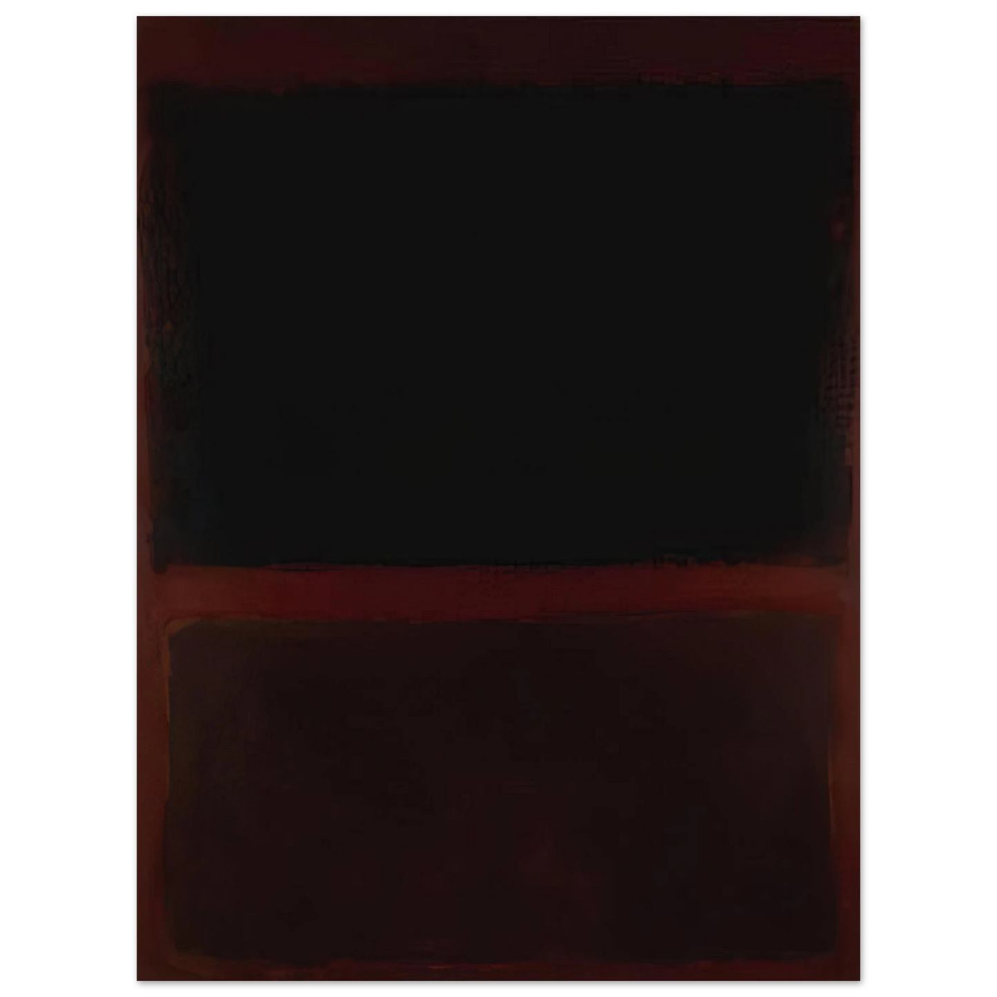 Mark Rothko - Black on Dark Sienna on Purple - 1960 Wall Art - 30x40 cm / 12x16 inches - Fine Art Poster-canvas - -