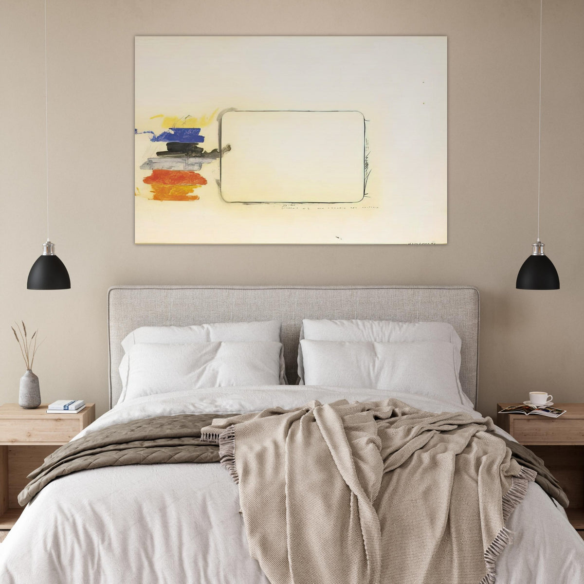 Disegno n. 2 per l'occhio del critico - Art Informel - Mario Schifano Art Prints - 100x150 cm / 40x60″ inches | Mario Schifano Poster | Mario Schifano Prints