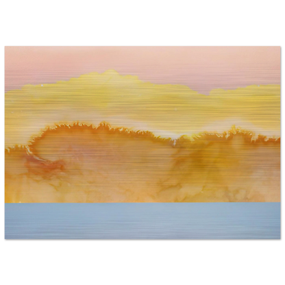 Turquoise Prairie - 1979 - Ronnie Landfield Brushed Aluminum Print - 70x100 cm / 28x40 inches | Ronnie Landfield Aluminum Print | Ronnie Landfield Prints
