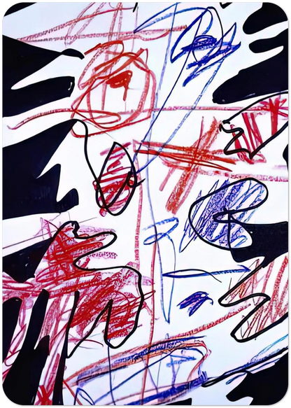 ACTIVATION XLVII By Jean Dubuffet Pack of 10 Post Cards | Jean Dubuffet Post Cards | A6 (10.5 x 14.8 cm) - 4.1 x 5.8 inches