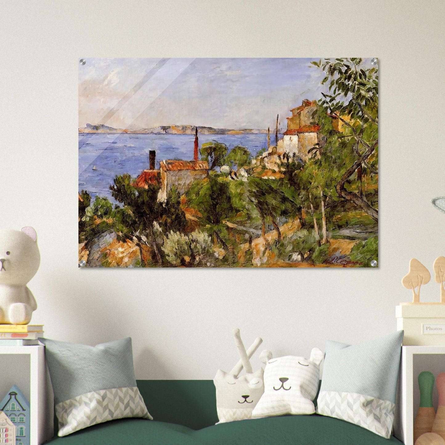 Landscape. Study after Nature - Paul Cézanne Acrylic Print - 70x100 cm / 28x40″ inches