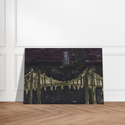 George Washington Bridge - Allan Kaprow Brushed Aluminum Print - 70x100 cm / 28x40 inches | Allan Kaprow Aluminum Print | Allan Kaprow Prints