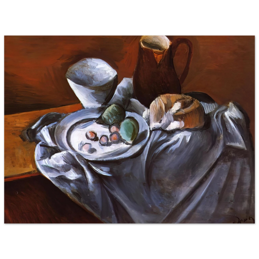 Andre Derain - STILL LIFE WITH PEARS AND INDIAN BOWL  75x100 cm / 30x40inches Fine Art Poster