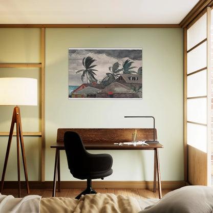 HURRICANE BAHAMAS 1898 - Winslow Homer Brushed Aluminum Print - 70x100 cm / 28x40 inches | Winslow Homer Aluminum Print | Winslow Homer Prints
