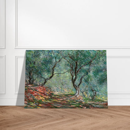 Olive Tree Wood in the Moreno Garden - claude monet Brushed Aluminum Print - 70x100 cm / 28x40 inches | claude monet Aluminum Print | claude monet Prints