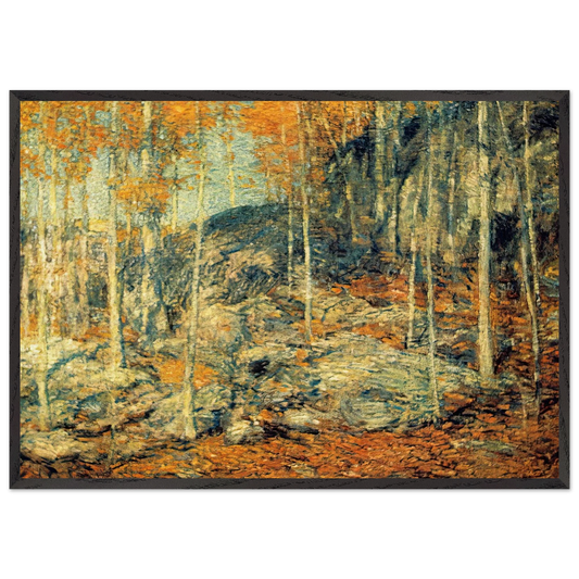 The Ledges - Childe Hassam 70x100 cm / 28x40 inches Framed Art Print – Black Wooden Frame