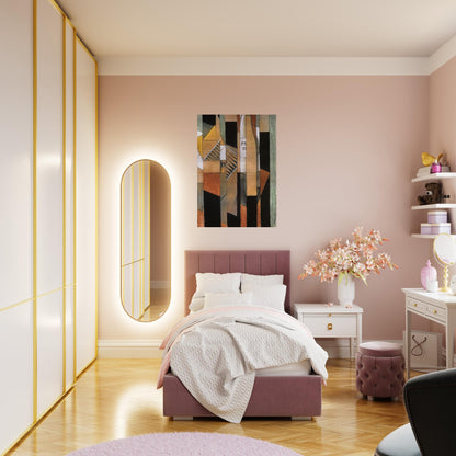 STILL LIFE WITH BOTTLE AND CIGARS 1912 - Juan Gris Brushed Aluminum Print - 70x100 cm / 28x40 inches | Juan Gris Aluminum Print | Juan Gris Prints