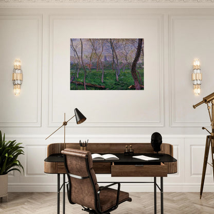Bennecourt - claude monet Brushed Aluminum Print - 70x100 cm / 28x40 inches | claude monet Aluminum Print | claude monet Prints