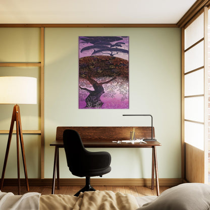 California Tapestry - Eyvind Earle Brushed Aluminum Print - 70x100 cm / 28x40 inches | Eyvind Earle Aluminum Print | Eyvind Earle Prints
