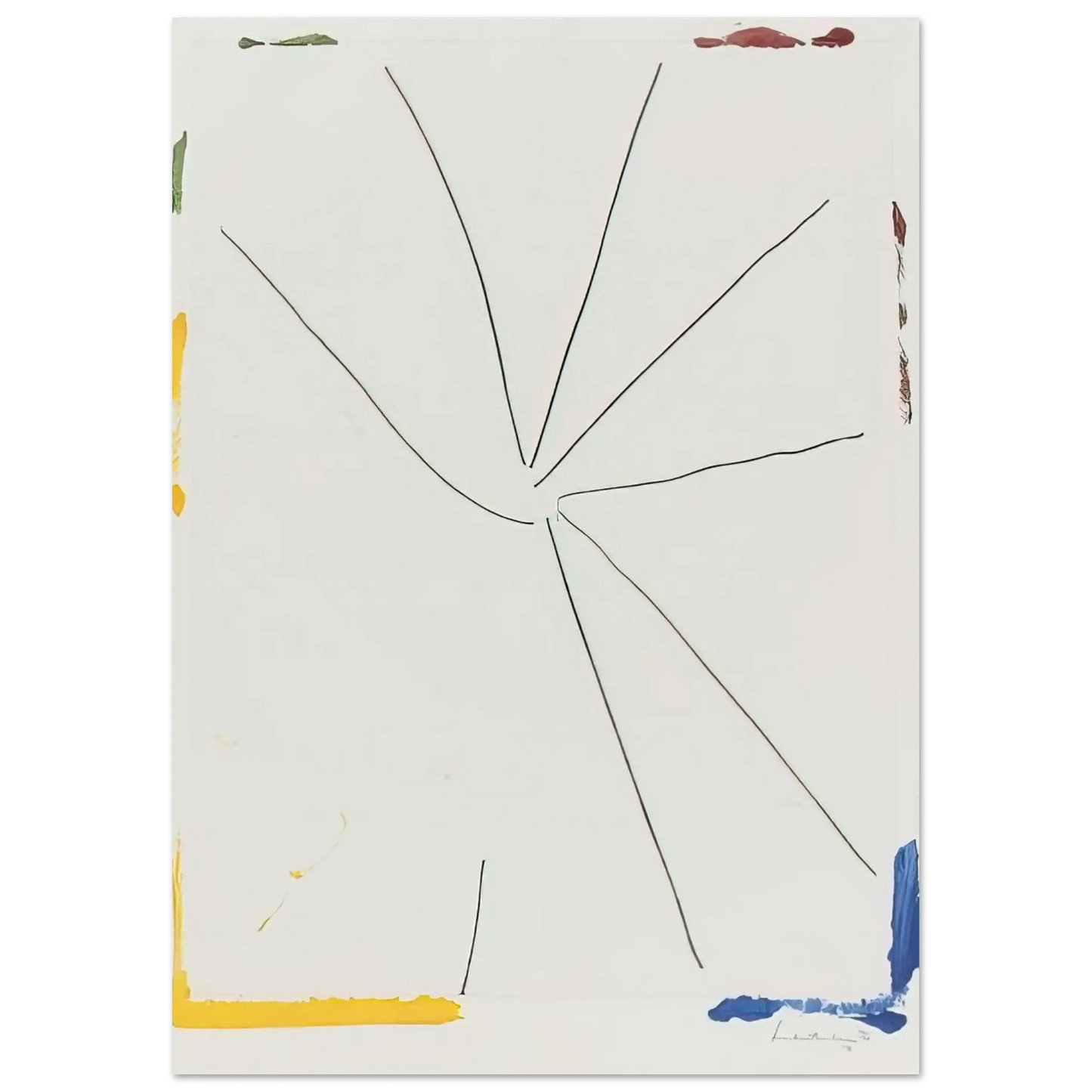 Helen Frankenthaler - Free Wheeling - 1971 Wall art - 70x100 cm / 28x40 Inches - Fine Art Poster - -