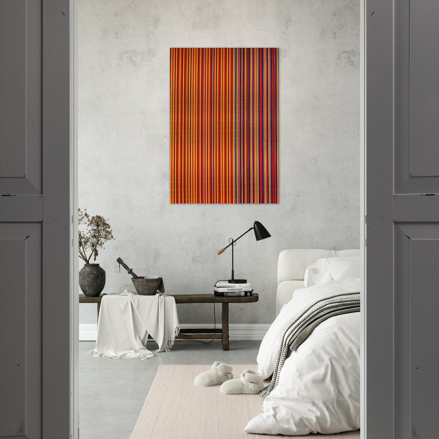 Equinox - 1965 - Gene Davis Brushed Aluminum Print - 70x100 cm / 28x40 inches | Gene Davis Aluminum Print | Gene Davis Prints