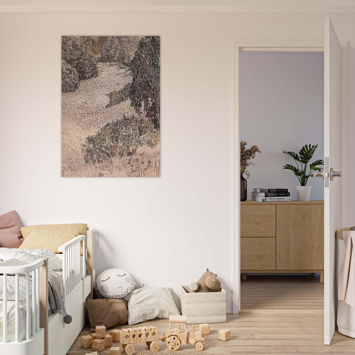 The Corner of the Park - Vincent van Gogh Brushed Aluminum Print - 70x100 cm / 28x40 inches | Vincent van Gogh Aluminum Print | Vincent van Gogh Prints