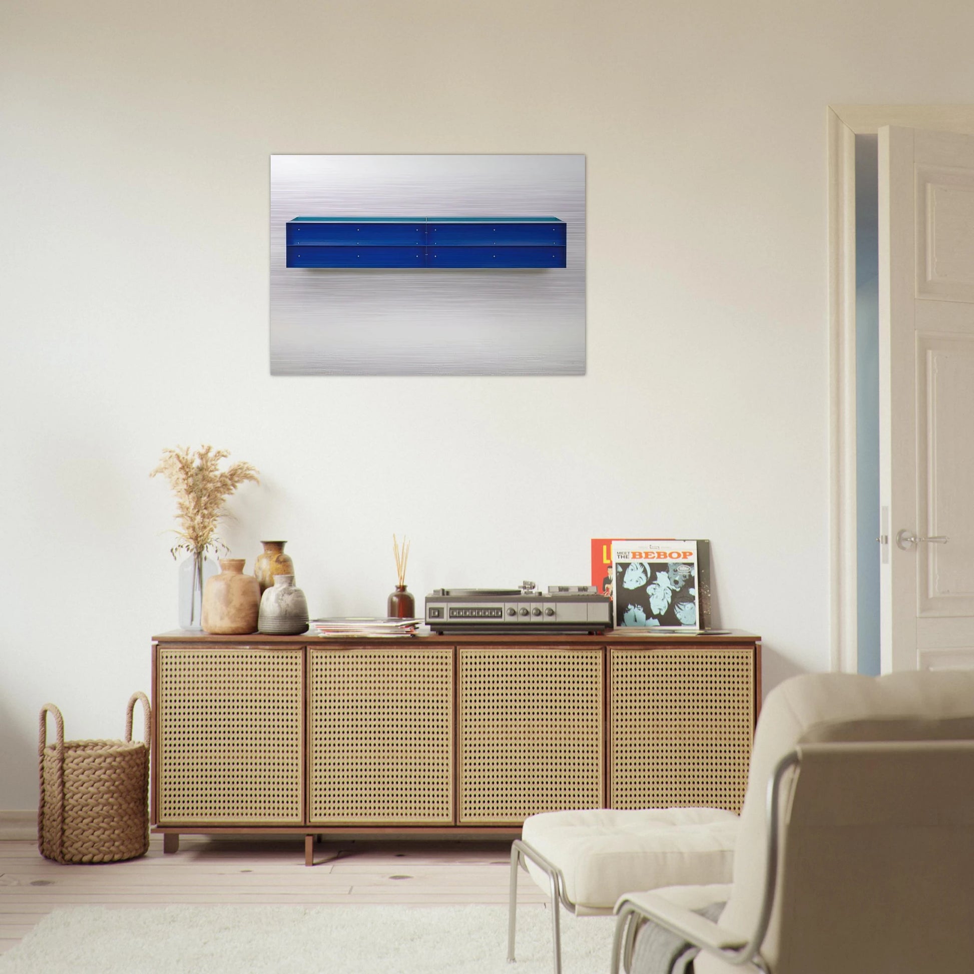 Untitled - 1989 - Donald Judd Brushed Aluminum Print - 70x100 cm / 28x40 inches | Donald Judd Aluminum Print | Donald Judd Prints