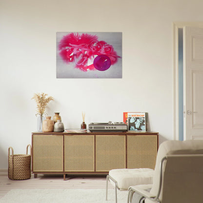 UNTITLED PURPLE CIRCLE - Luis Feito Brushed Aluminum Print - 70x100 cm / 28x40 inches | Luis Feito Aluminum Print | Luis Feito Prints