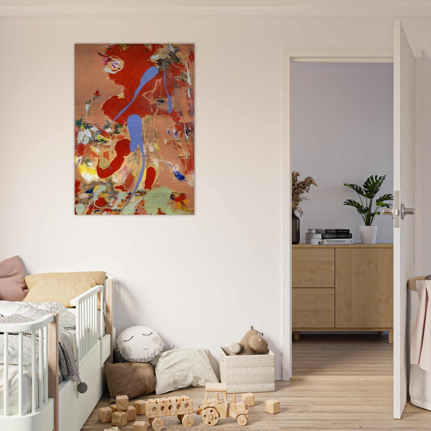 Aquatic Garden - Hans Hofmann Brushed Aluminum Print - 70x100 cm / 28x40 inches | Hans Hofmann Aluminum Print | Hans Hofmann Prints