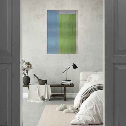 Ocean Park #45 - Richard Diebenkorn Brushed Aluminum Print - 70x100 cm / 28x40 inches | Richard Diebenkorn Aluminum Print | Richard Diebenkorn Prints