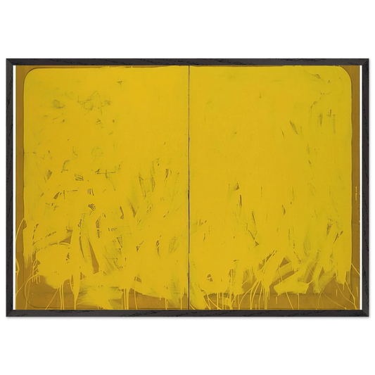 Untitled - 1978 N9 - Mario Schifano 70x100 cm / 28x40 inches Framed Art Print – Black Wooden Frame