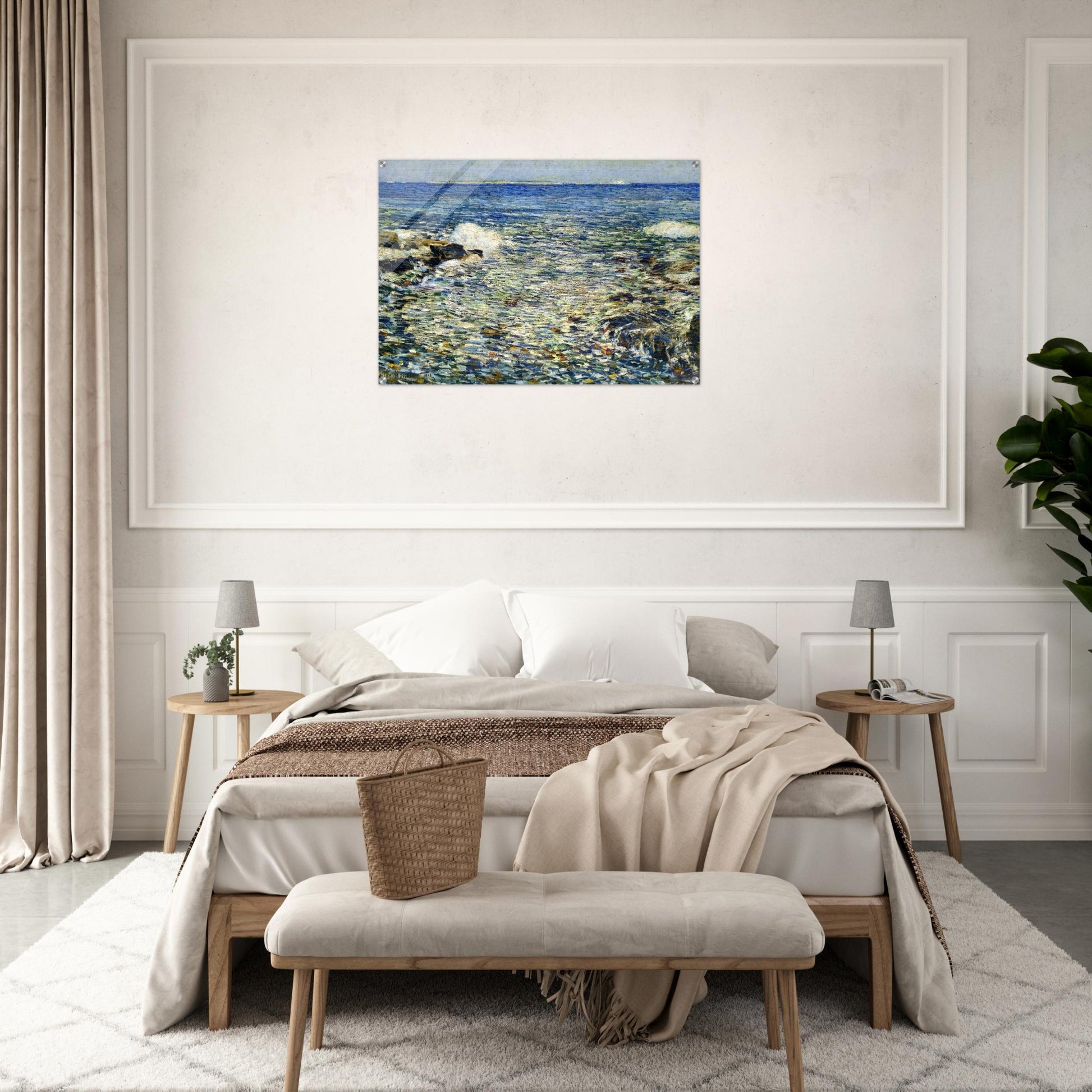Surf, Isles of Shoals - Childe Hassam Acrylic Print - 70x100 cm / 28x40″ inches | Childe Hassam Wall Art | Childe Hassam Prints