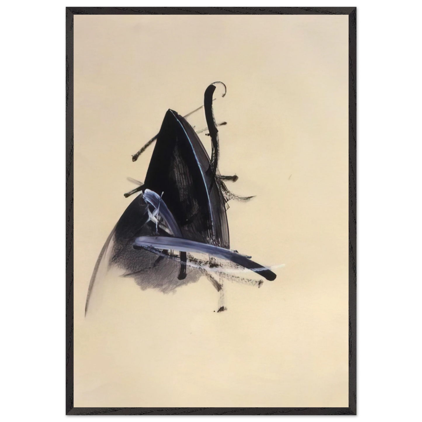 Jay DeFeoBIGUntitled Jewelry Series - Jay DeFeo 70x100 cm / 28x40 inches Framed Art Print – Black Wooden Frame