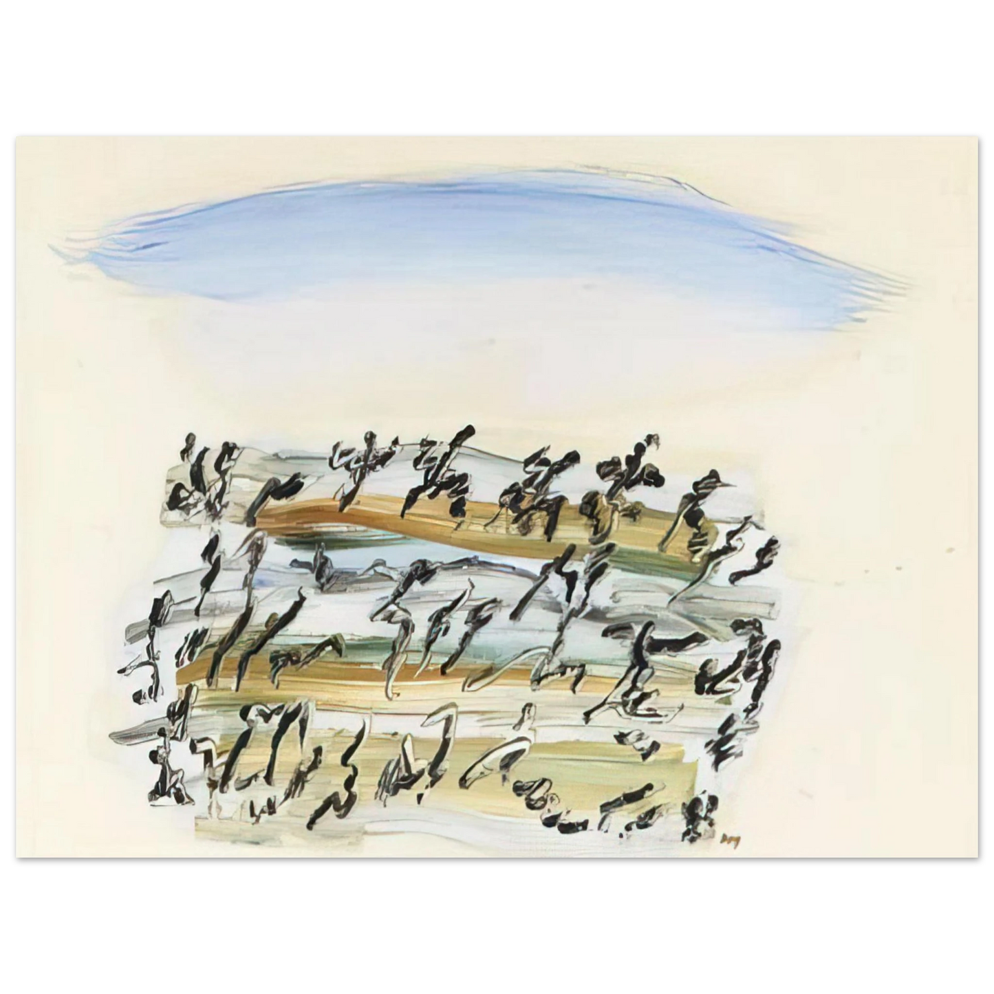 Henri Michaux - UNTITLED 4  75x100 cm / 30x40inches Fine Art Poster