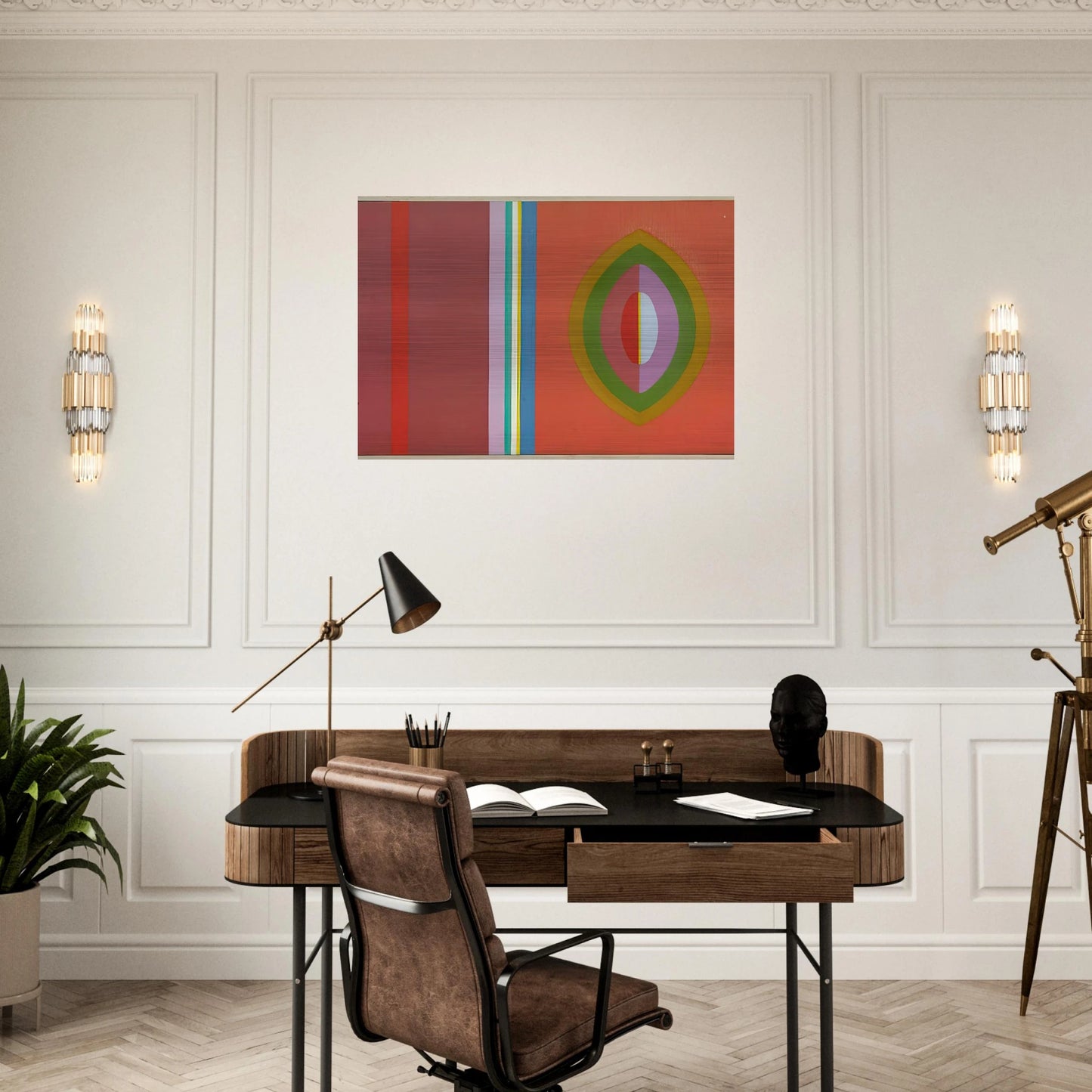 Quiet - 1965 - John Ferren Brushed Aluminum Print - 70x100 cm / 28x40 inches | John Ferren Aluminum Print | John Ferren Prints