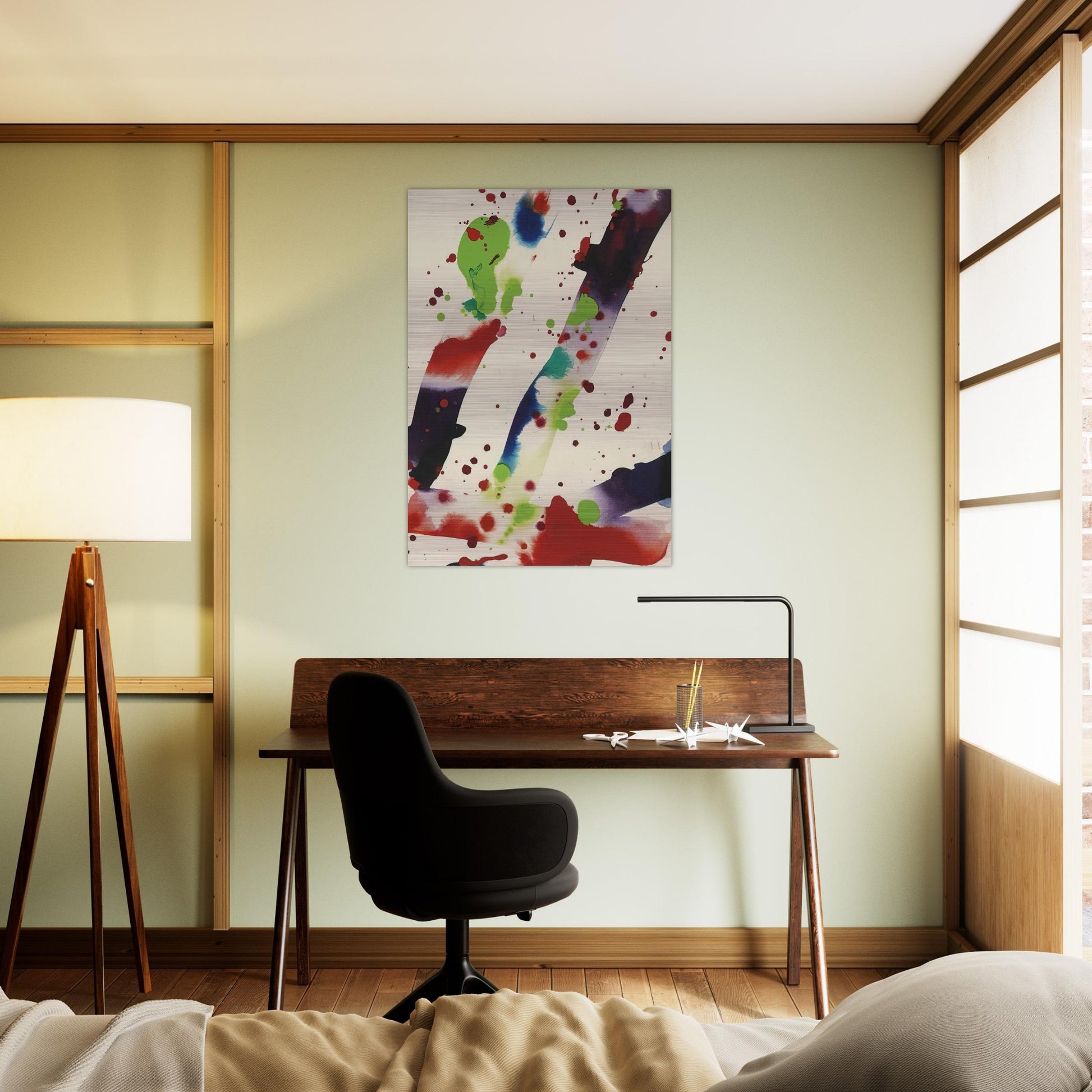 Hello - Sam Francis Brushed Aluminum Print - 70x100 cm / 28x40 inches | Sam Francis Aluminum Print | Sam Francis Prints