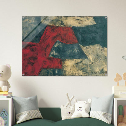 Composition - 1958 - Serge Poliakoff Acrylic Print - 70x100 cm / 28x40″ inches