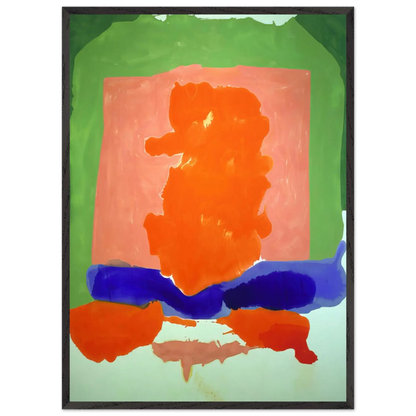 Helen Frankenthaler - Small s Paradise - 1964 Wall art - 13x18 cm / 5x7 Inches - Premium Wooden Framed Poster With Fine Art Paper - Wood frame