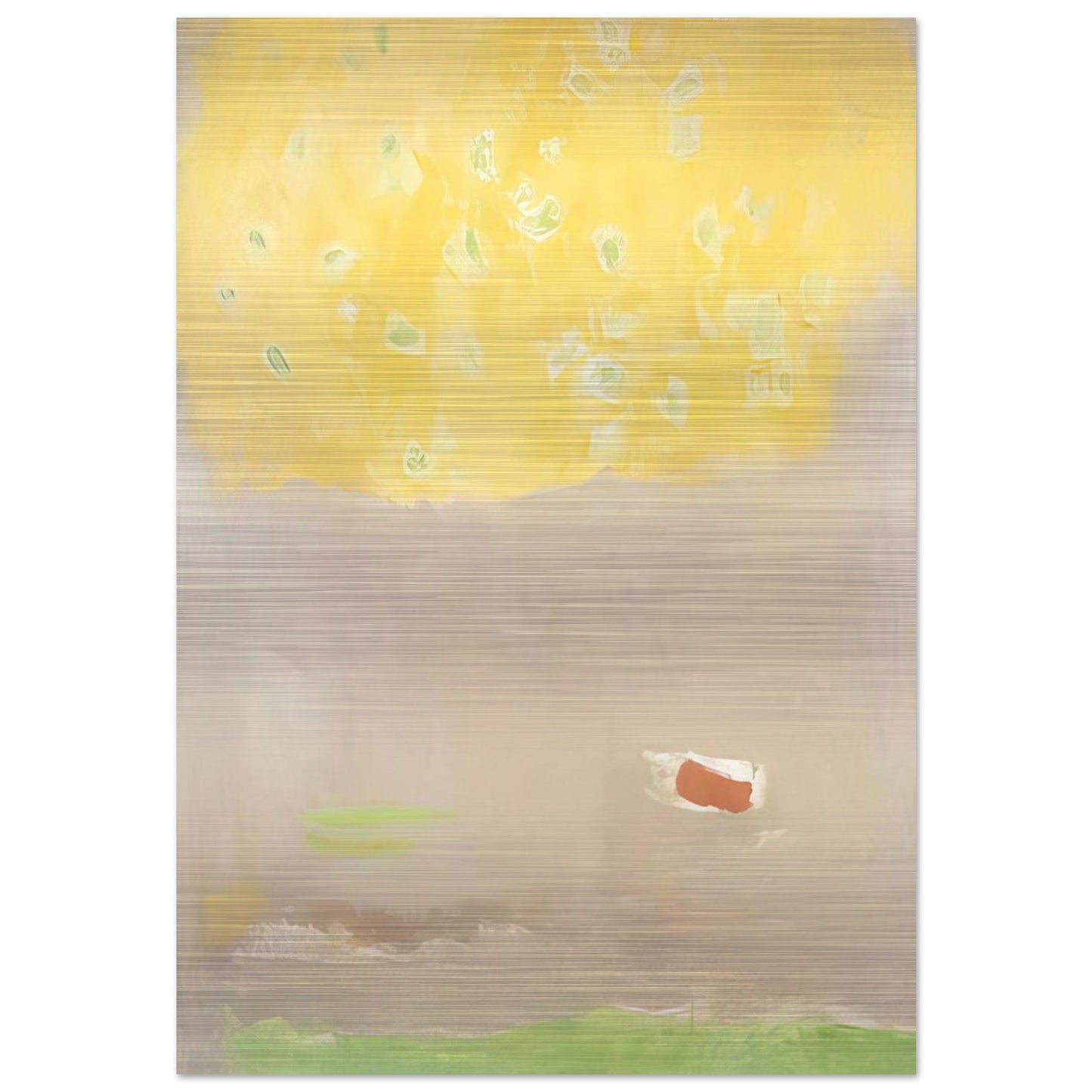 COMPOSITION 1997 - Esteban Vicente Brushed Aluminum Print - 70x100 cm / 28x40 inches | Esteban Vicente Aluminum Print | Esteban Vicente Prints