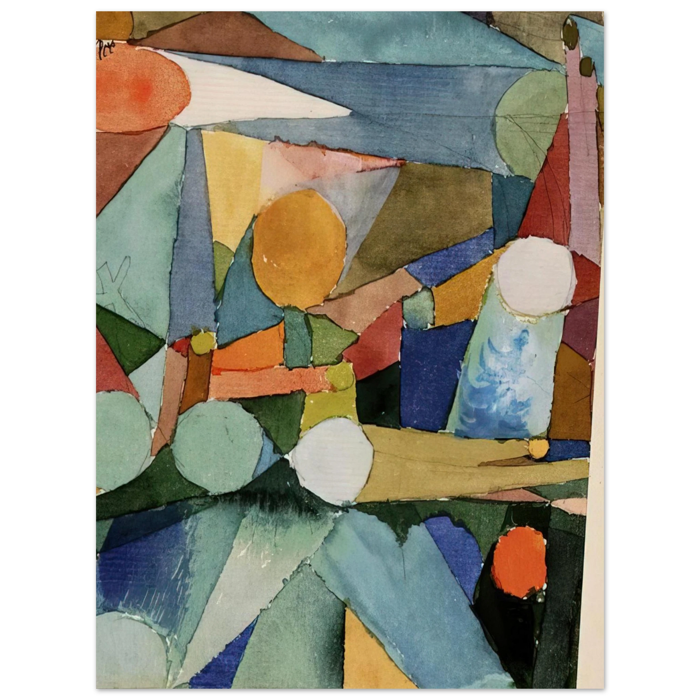 Paul Klee - COLOUR SHAPES 1914  75x100 cm / 30x40inches Fine Art Poster