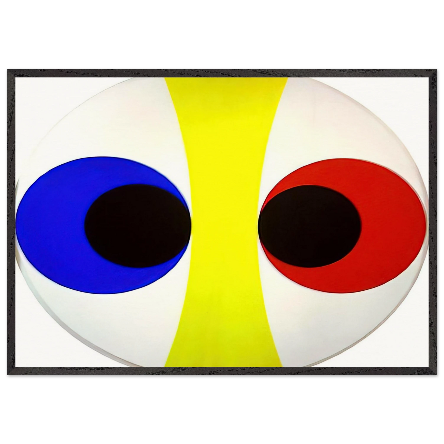Omicron VII - 1961 - Alexander Liberman 70x100 cm / 28x40 inches Framed Art Print – Black Wooden Frame
