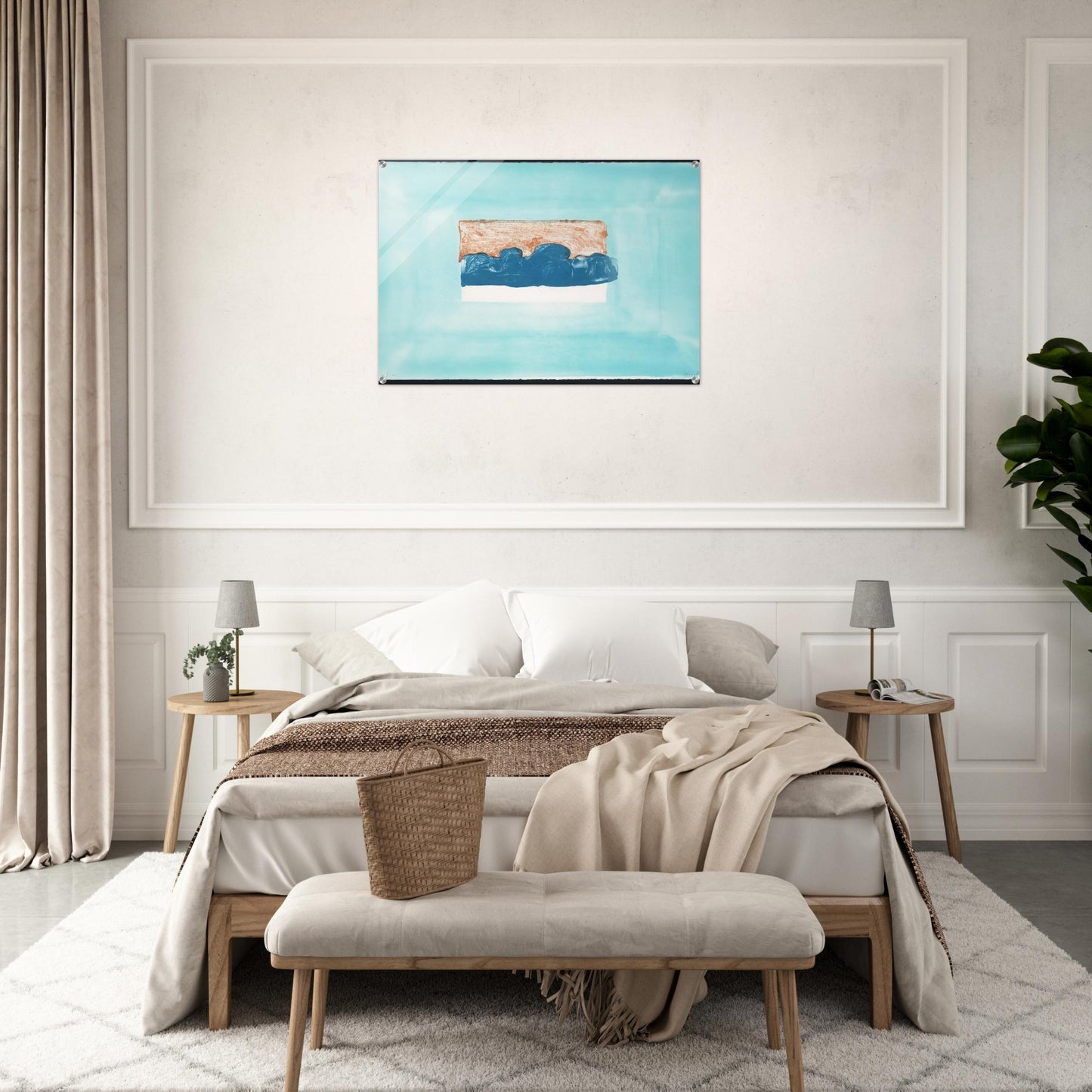Untitled - 1976 - Howard Hodgkin Acrylic Print - 70x100 cm / 28x40″ inches | Howard Hodgkin Wall Art | Howard Hodgkin Prints