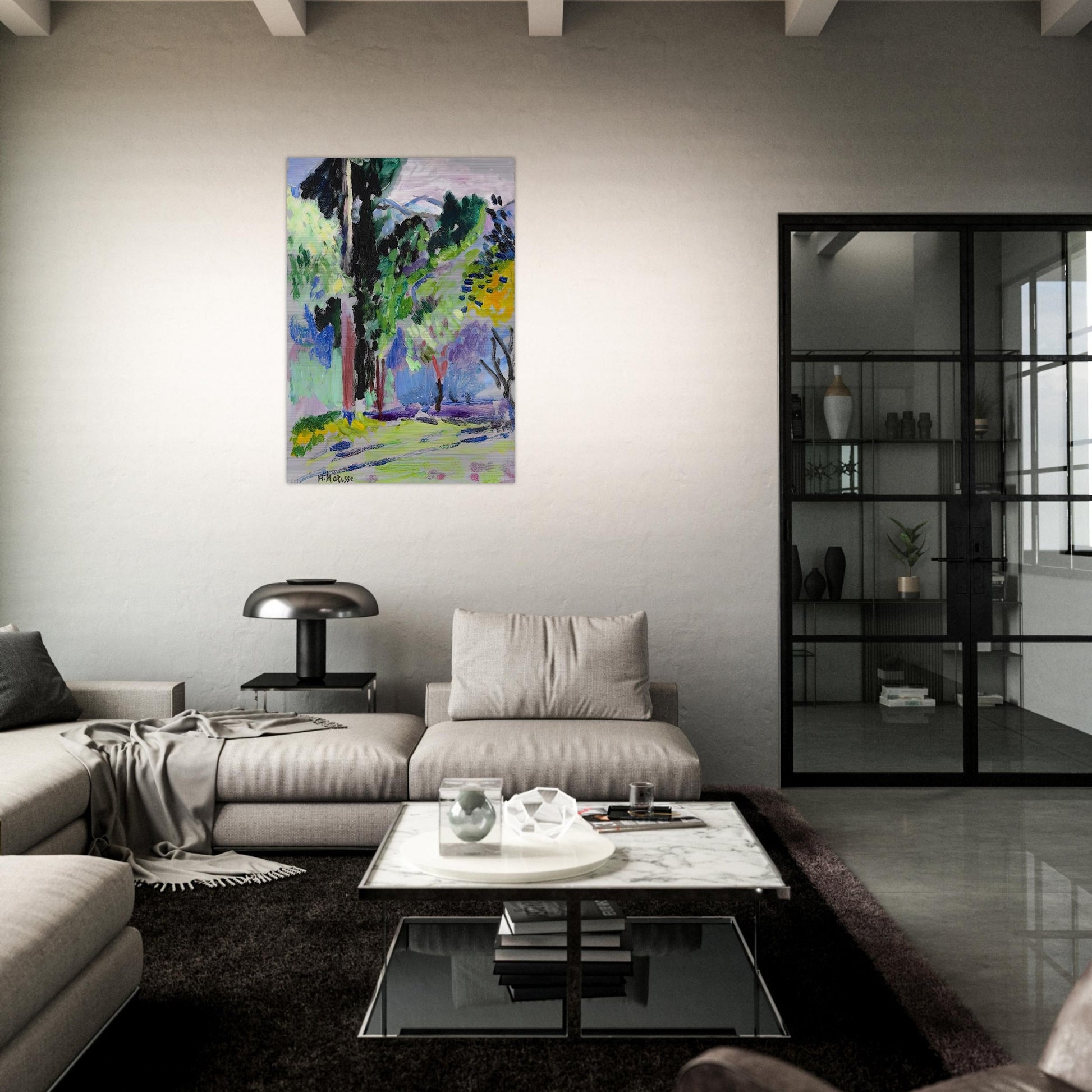 PAYSAGE A COLLIOURE 1905 - Henri Matisse Brushed Aluminum Print - 70x100 cm / 28x40 inches | Henri Matisse Aluminum Print | Henri Matisse Prints