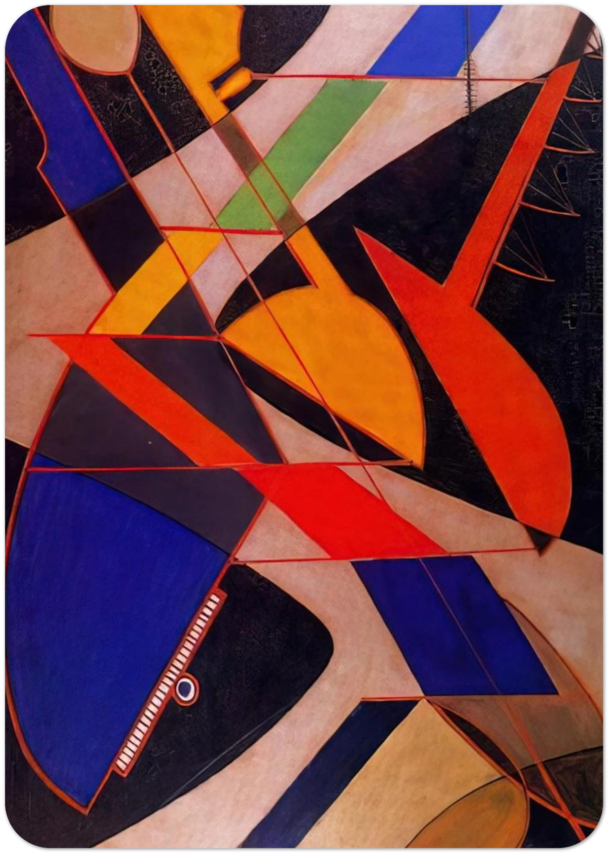 ORQUESTA SINFONICA 1916 By Man Ray Pack of 10 Post Cards | Man Ray Post Cards | A6 (10.5 x 14.8 cm) - 4.1 x 5.8 inches