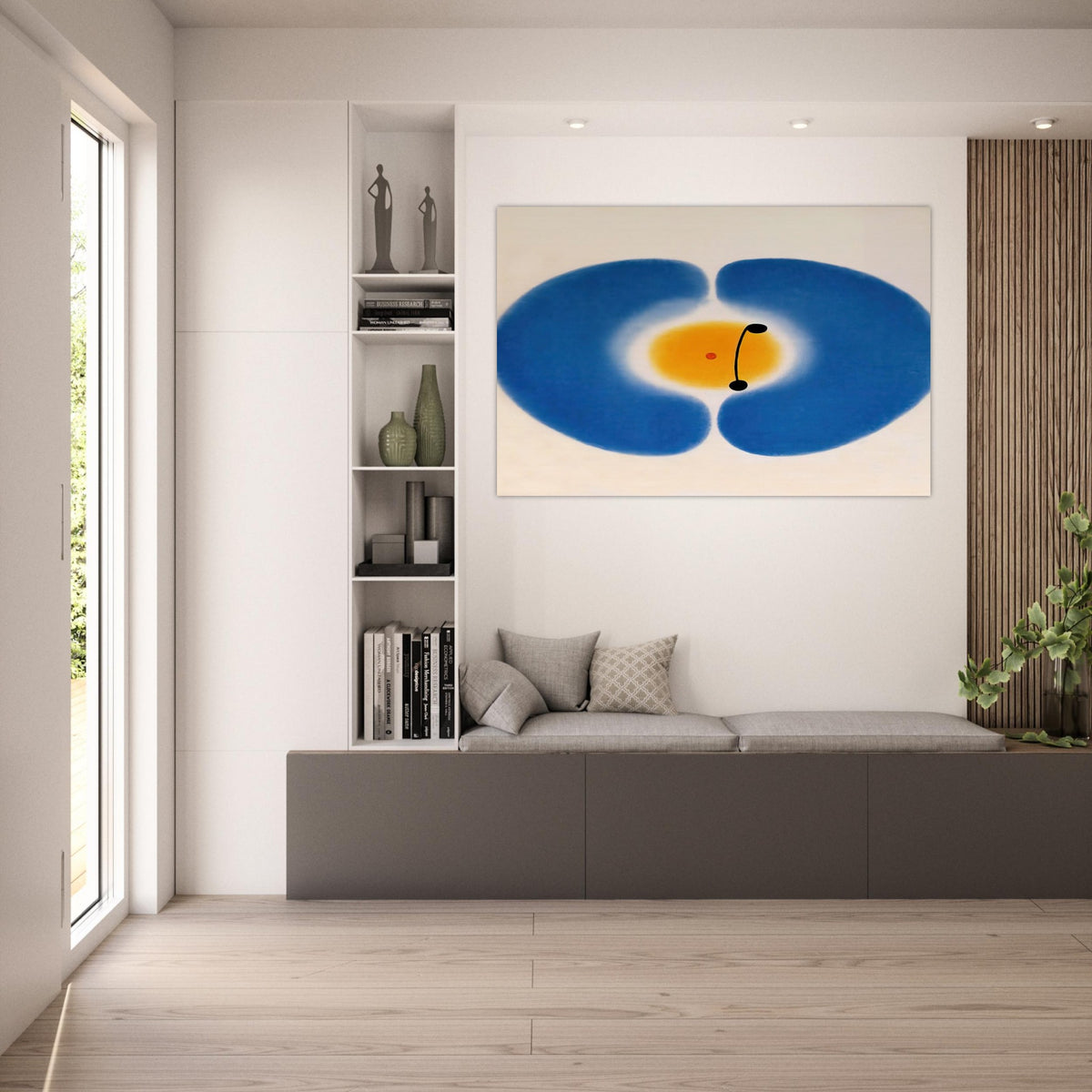 Blue Mandala - 1978 - Victor Pasmore Art Prints - 100x150 cm / 40x60″ inches | Victor Pasmore Poster | Victor Pasmore Prints