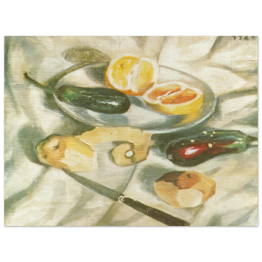 Salvador Dali - STILL LIFE WITH AUBERGINES  75x100 cm / 30x40inches Fine Art Poster