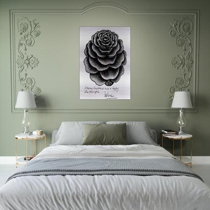 MERRY CHRISTMAS HAPPY NEW YEAR - MC Escher Brushed Aluminum Print - 70x100 cm / 28x40 inches | MC Escher Aluminum Print | MC Escher Prints