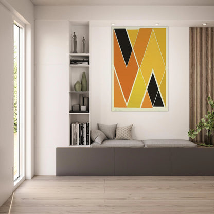Double Diamond - Hard Edge Painting - Larry Zox Art Prints - 100x150 cm / 40x60″ inches | Larry Zox Poster | Larry Zox Prints