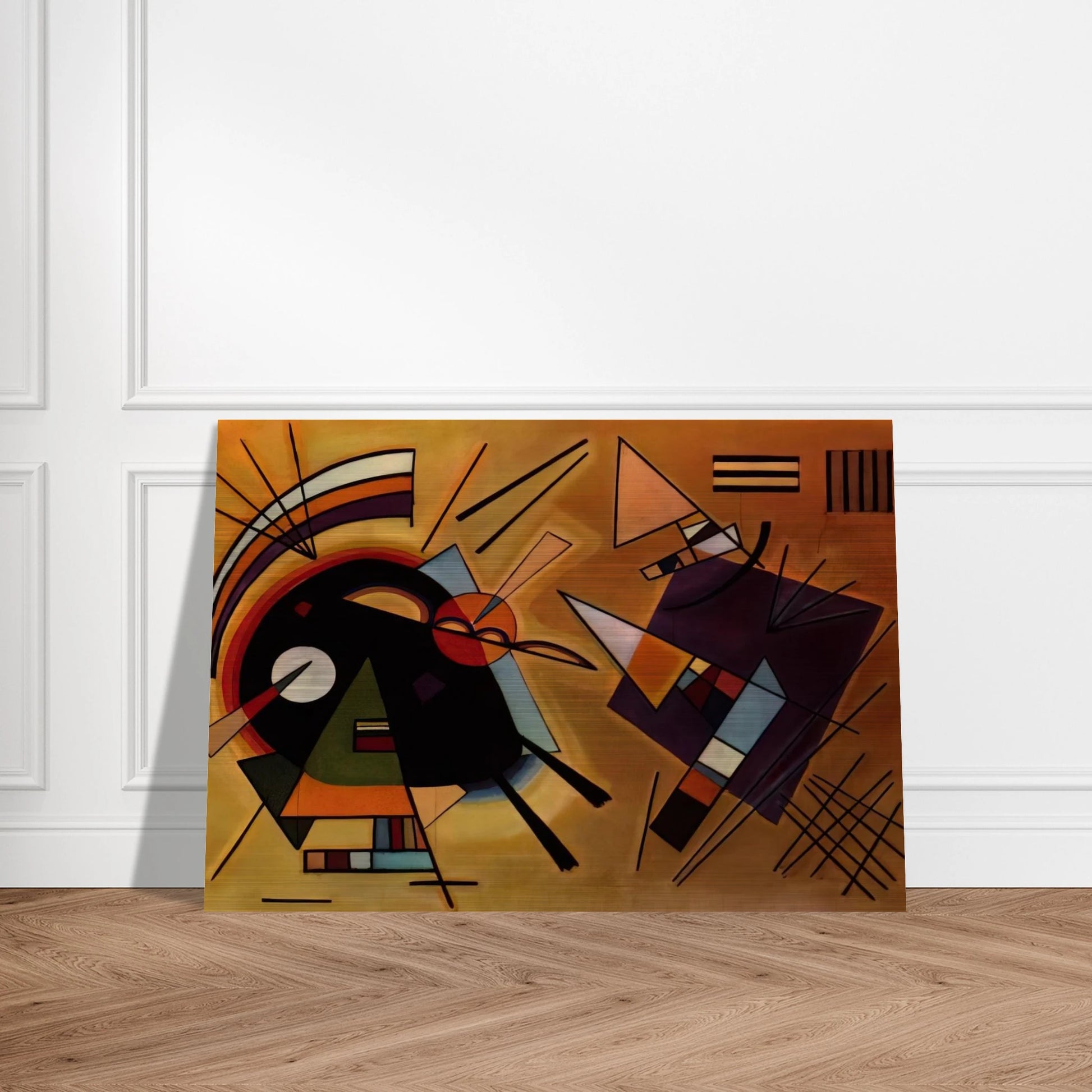 BLACK AND VIOLET 1923 - Wassily Kandinsky Brushed Aluminum Print - 70x100 cm / 28x40 inches | Wassily Kandinsky Aluminum Print | Wassily Kandinsky Prints