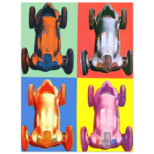 Andy Warhol - Benz Racing Car Fine Art Poster