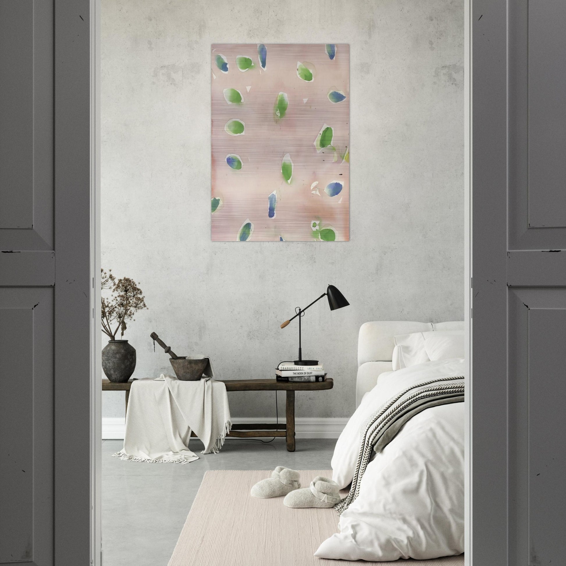 SF48-004 - Sam Francis Brushed Aluminum Print - 70x100 cm / 28x40 inches | Sam Francis Aluminum Print | Sam Francis Prints