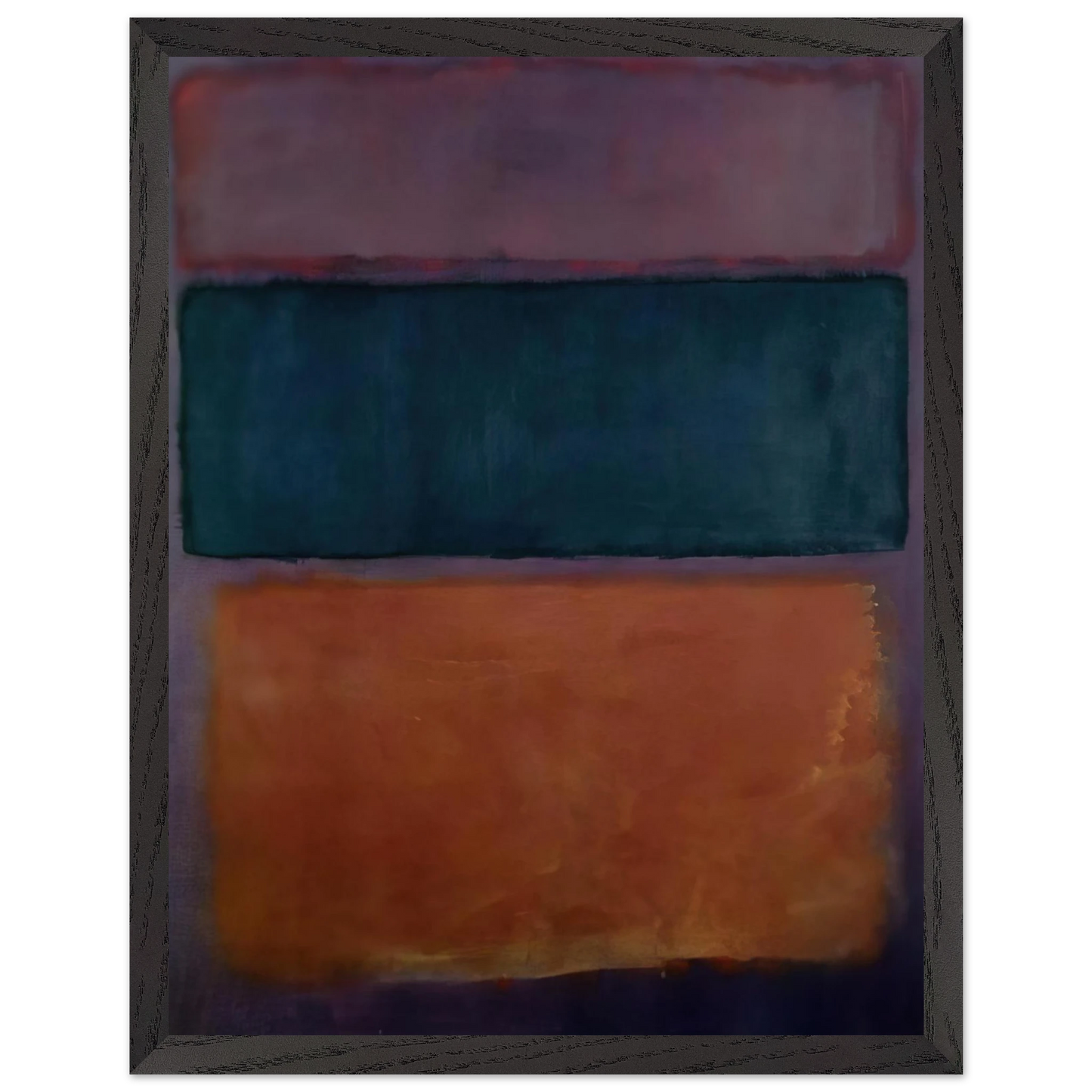 Helen Frankenthaler - Untitled - 1963 Wall art - 27x35 cm / 11x14 inches - Premium Wooden Framed Poster With Fine Art Paper-canvas - Wood frame