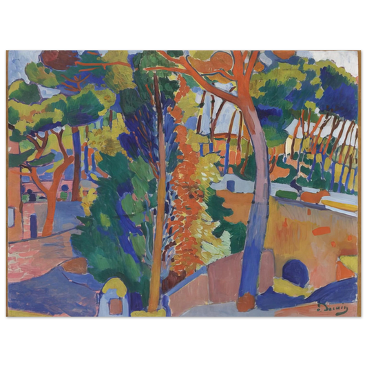 Andre Derain - BRIDGE OVER THE RIOU 1906  75x100 cm / 30x40inches Fine Art Poster