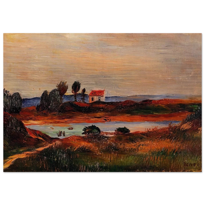 View of Brittany - Pierre-Auguste Renoir Brushed Aluminum Print - 70x100 cm / 28x40 inches | Pierre-Auguste Renoir Aluminum Print | Pierre-Auguste Renoir Prints