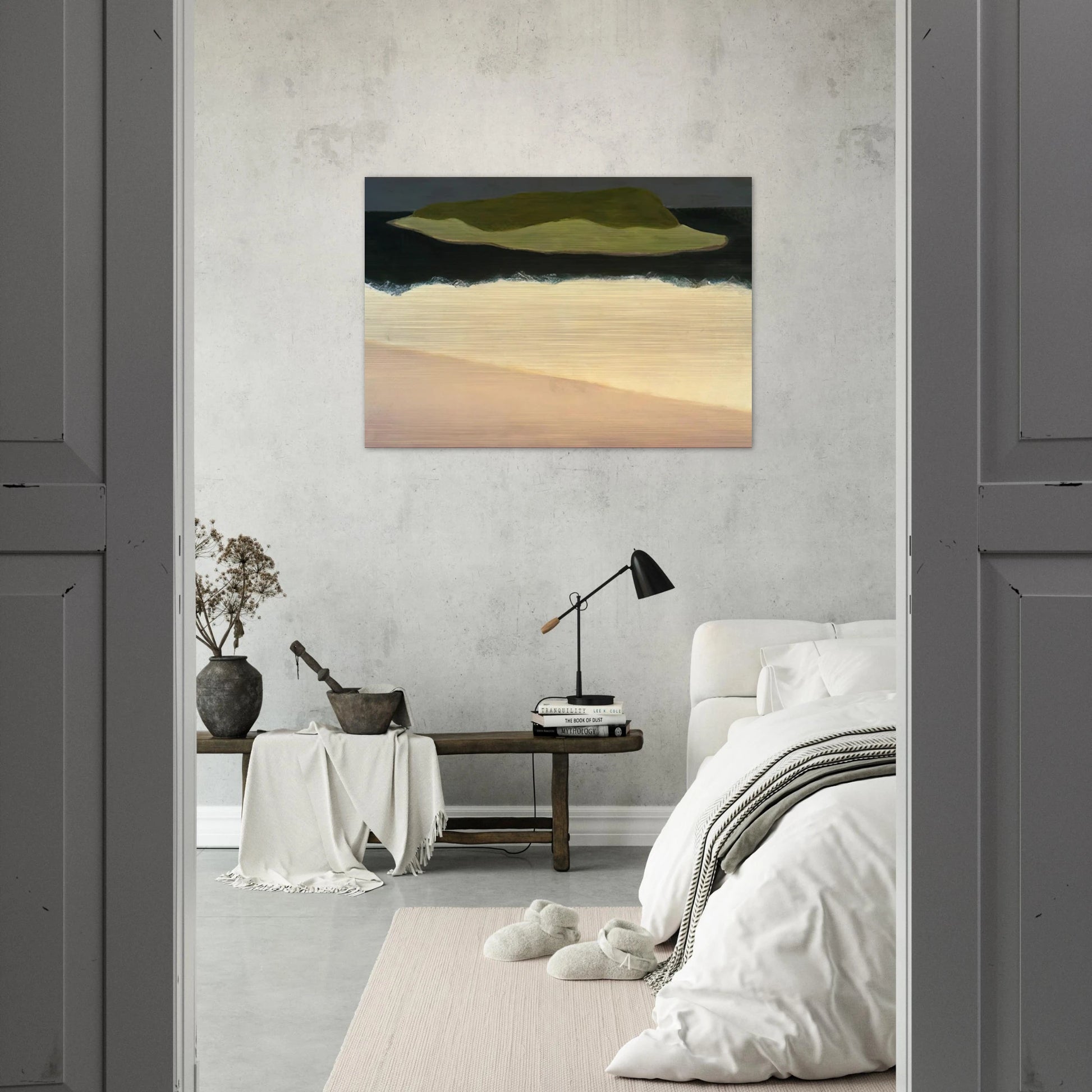 Offshore Island - 1958 - Milton Avery Brushed Aluminum Print - 70x100 cm / 28x40 inches | Milton Avery Aluminum Print | Milton Avery Prints