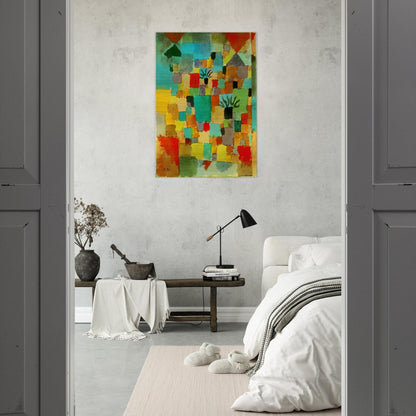 SOUTHERN TUNISIAN GARDENS 1919 - Paul Klee Brushed Aluminum Print - 70x100 cm / 28x40 inches | Paul Klee Aluminum Print | Paul Klee Prints