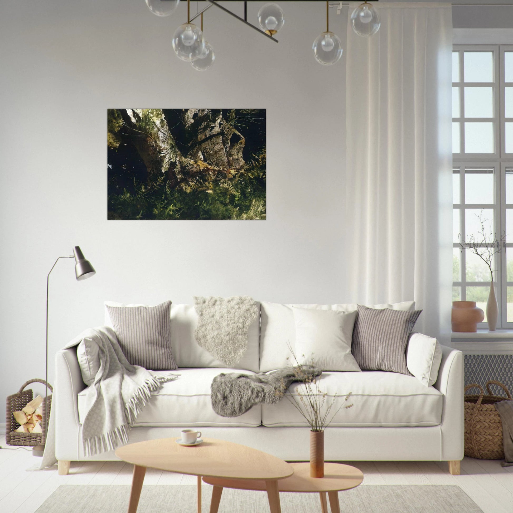 VIRGIN BIRCH 1982 - Andrew Wyeth Brushed Aluminum Print - 70x100 cm / 28x40 inches | Andrew Wyeth Aluminum Print | Andrew Wyeth Prints