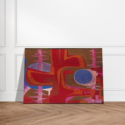 Sobre la tumba de Justino - Pedro Coronel Brushed Aluminum Print - 70x100 cm / 28x40 inches | Pedro Coronel Aluminum Print | Pedro Coronel Prints