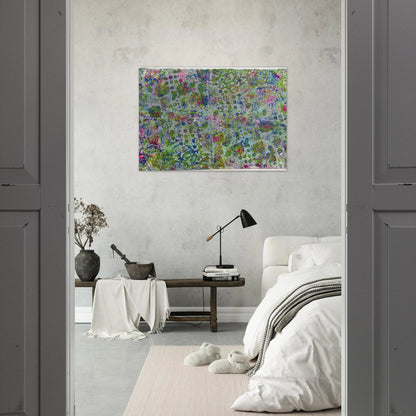 Fog In The Hollow - Sam Gilliam Brushed Aluminum Print - 70x100 cm / 28x40 inches | Sam Gilliam Aluminum Print | Sam Gilliam Prints